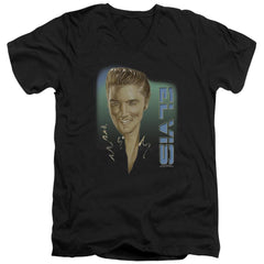 Elvis Presley Elvis 56 Men's 30/1 Cotton Slim V-Neck T-Shirt