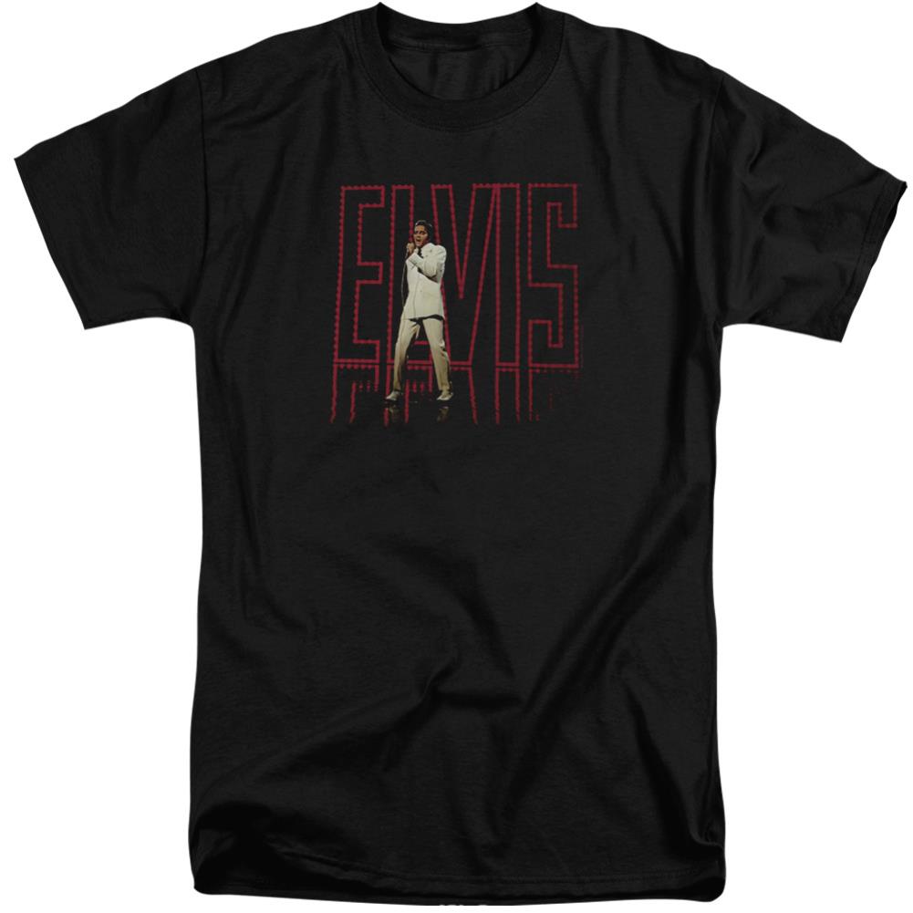 Elvis Presley Elvis 68 Album Men's 18/1 Tall Cotton Short-Sleeve T-Shirt