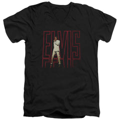 Elvis Presley Elvis 68 Album Men's 30/1 Cotton Slim V-Neck T-Shirt