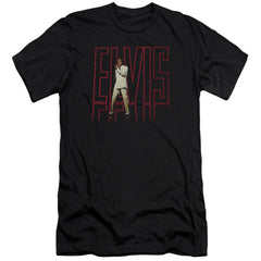 Elvis Presley Elvis 68 Album Men's Ultra-Soft 30/1 Cotton Slim Short-Sleeve T-Shirt