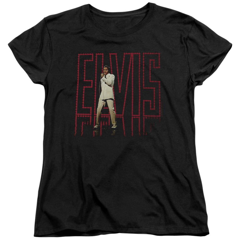 Elvis Presley Elvis 68 Album Women's 18/1 Cotton Short-Sleeve T-Shirt