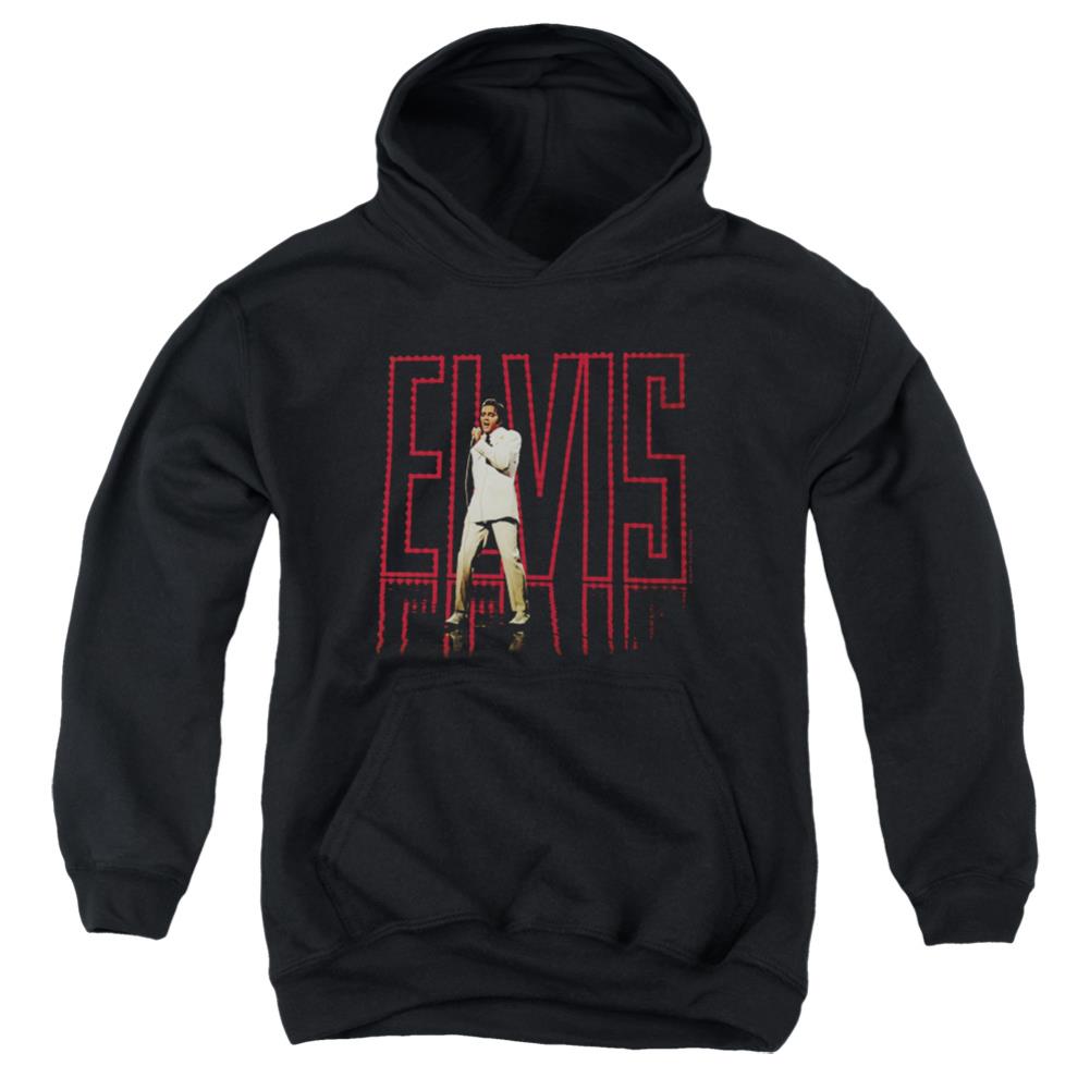 Elvis Presley Elvis 68 Album Youth Cotton Poly Pull-Over Hoodie