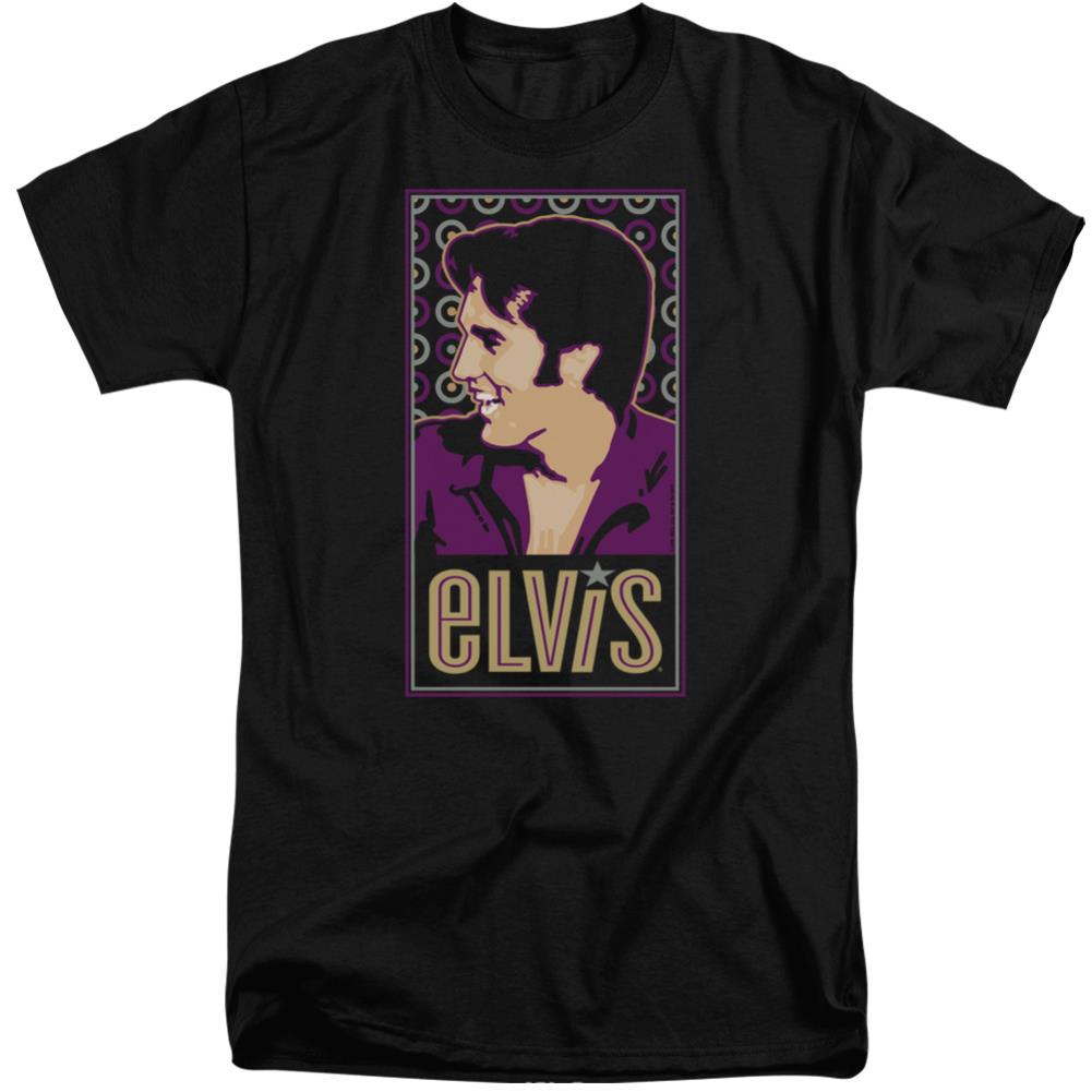 Elvis Presley Elvis Is Men's 18/1 Tall Cotton Short-Sleeve T-Shirt