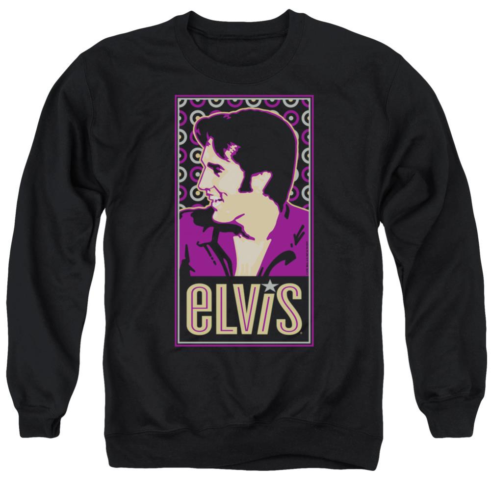Elvis Presley Elvis Is Men's Crewneck 50 50 Poly Long-Sleeve T-Shirt