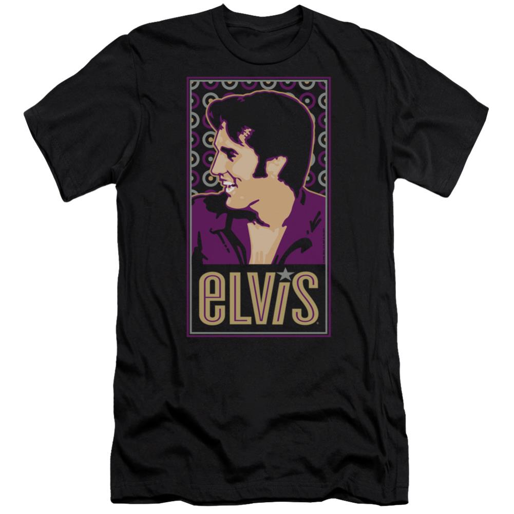 Elvis Presley Elvis Is Men's Ultra-Soft 30/1 Cotton Slim Short-Sleeve T-Shirt