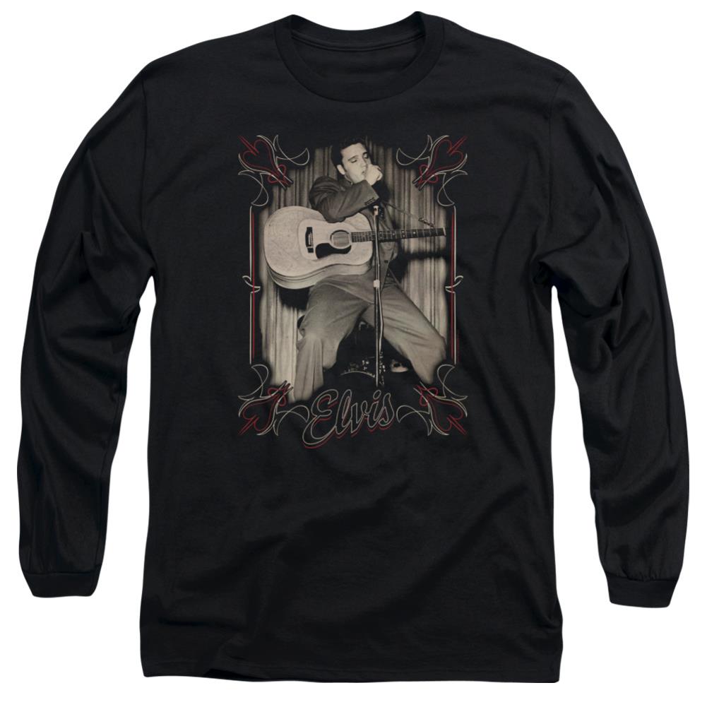 Elvis Presley Elvis Pinstripes Men's 18/1 Cotton Long-Sleeve T-Shirt