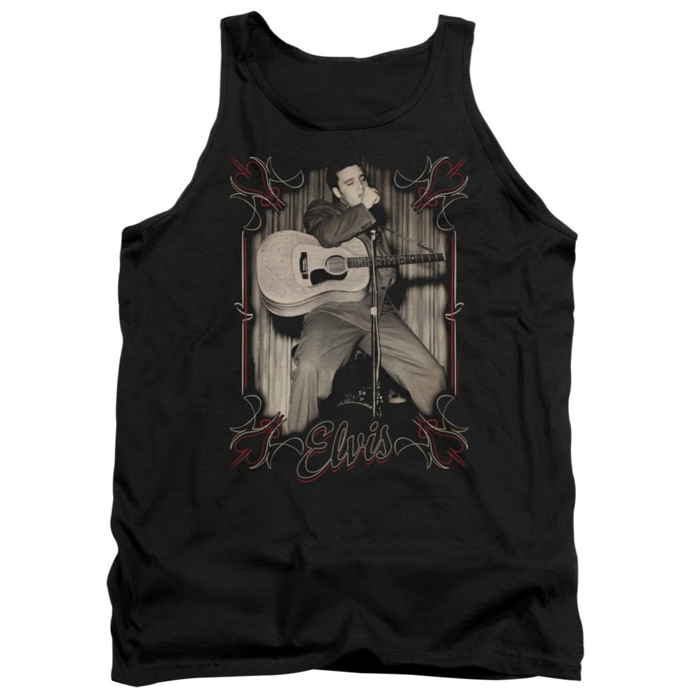 Elvis Presley Elvis Pinstripes Men's 18/1 Cotton Tank Top