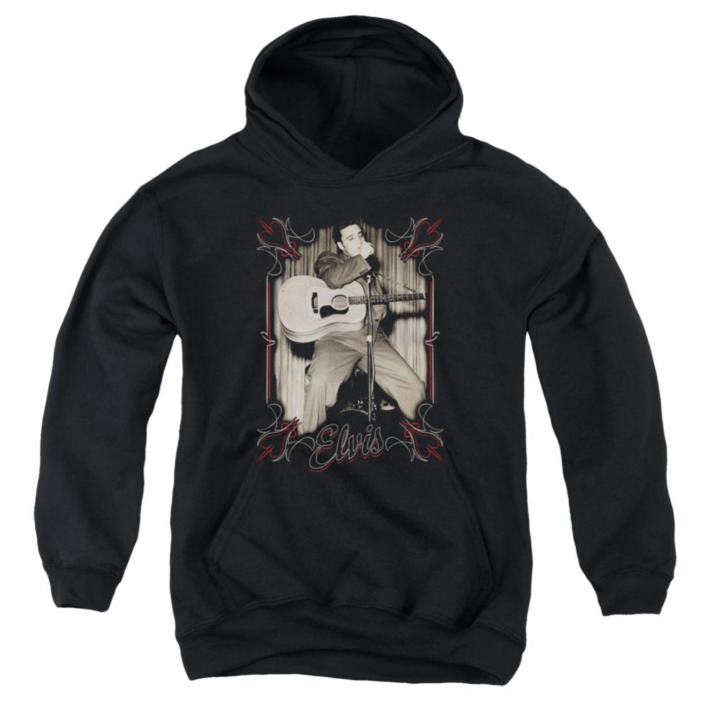 Elvis Presley Elvis Pinstripes Youth Cotton Poly Pull-Over Hoodie