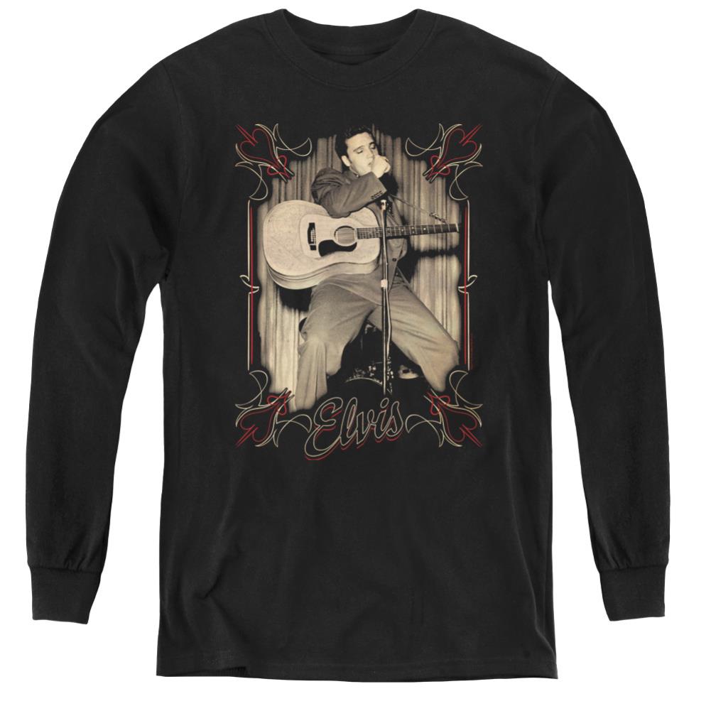 Elvis Presley Elvis Pinstripes Youth Long-Sleeve T-Shirt