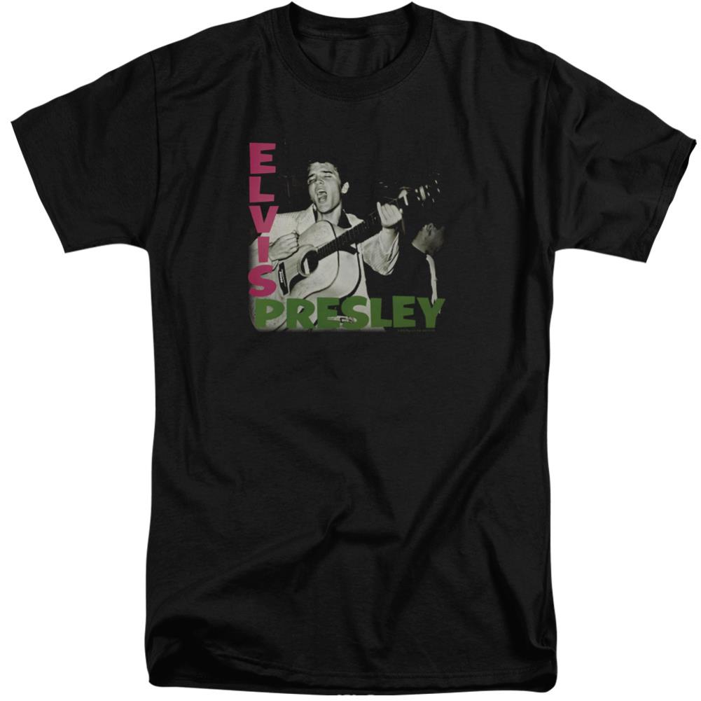 Elvis Presley Elvis Presley Album Men's 18/1 Tall Cotton Short-Sleeve T-Shirt