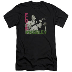 Elvis Presley Elvis Presley Album Men's Ultra-Soft 30/1 Cotton Slim Short-Sleeve T-Shirt