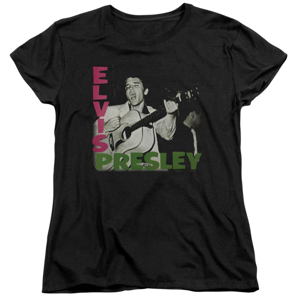Elvis Presley Elvis Presley Album Women's 18/1 Cotton Short-Sleeve T-Shirt