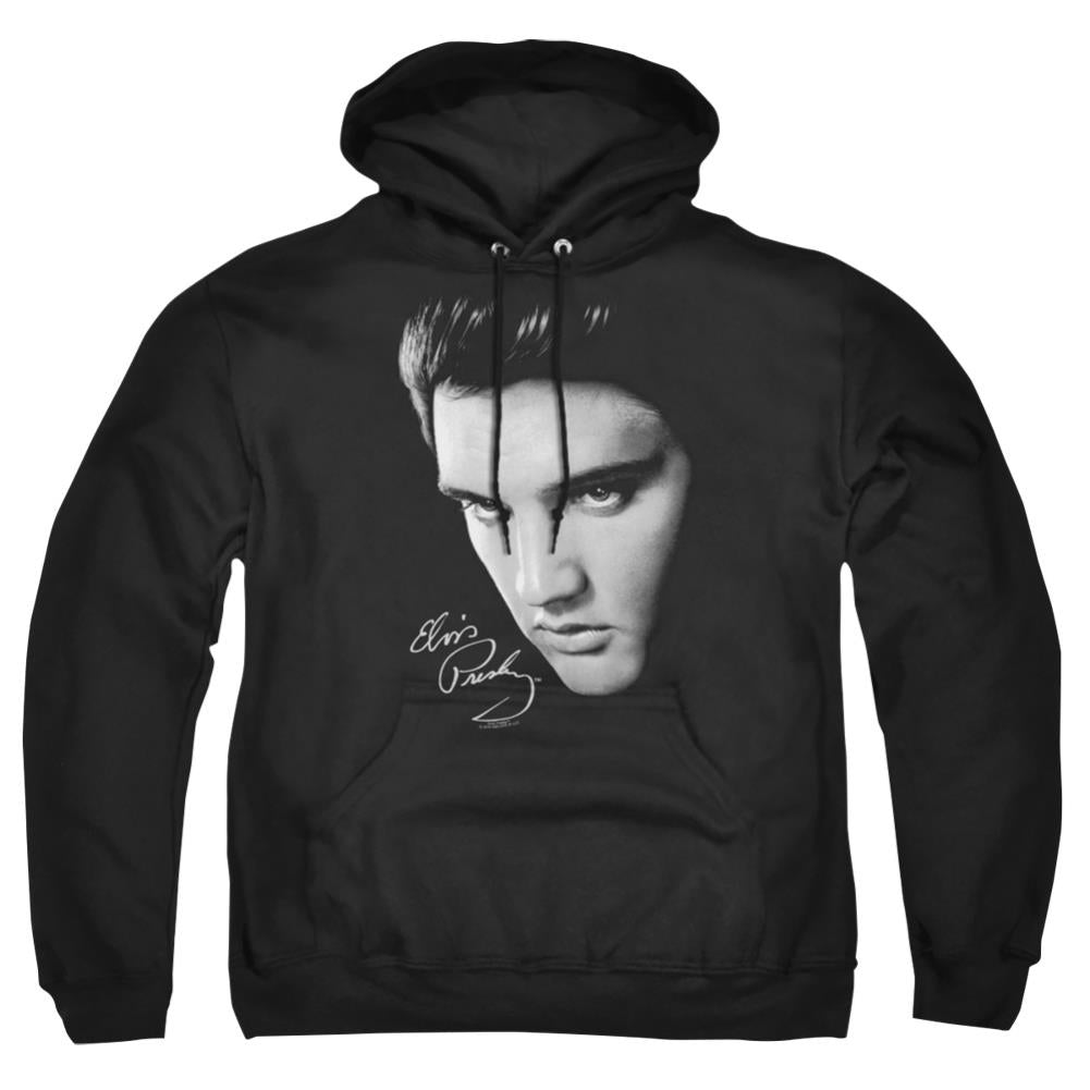 Elvis Presley Face Men's Pull-Over 75 25 Poly Hoodie