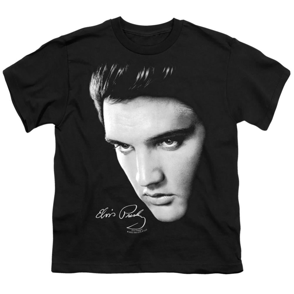 Elvis Presley Face Youth 18/1 100% Cotton Short-Sleeve T-Shirt