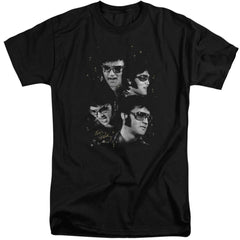 Elvis Presley Faces Men's 18/1 Tall Cotton Short-Sleeve T-Shirt