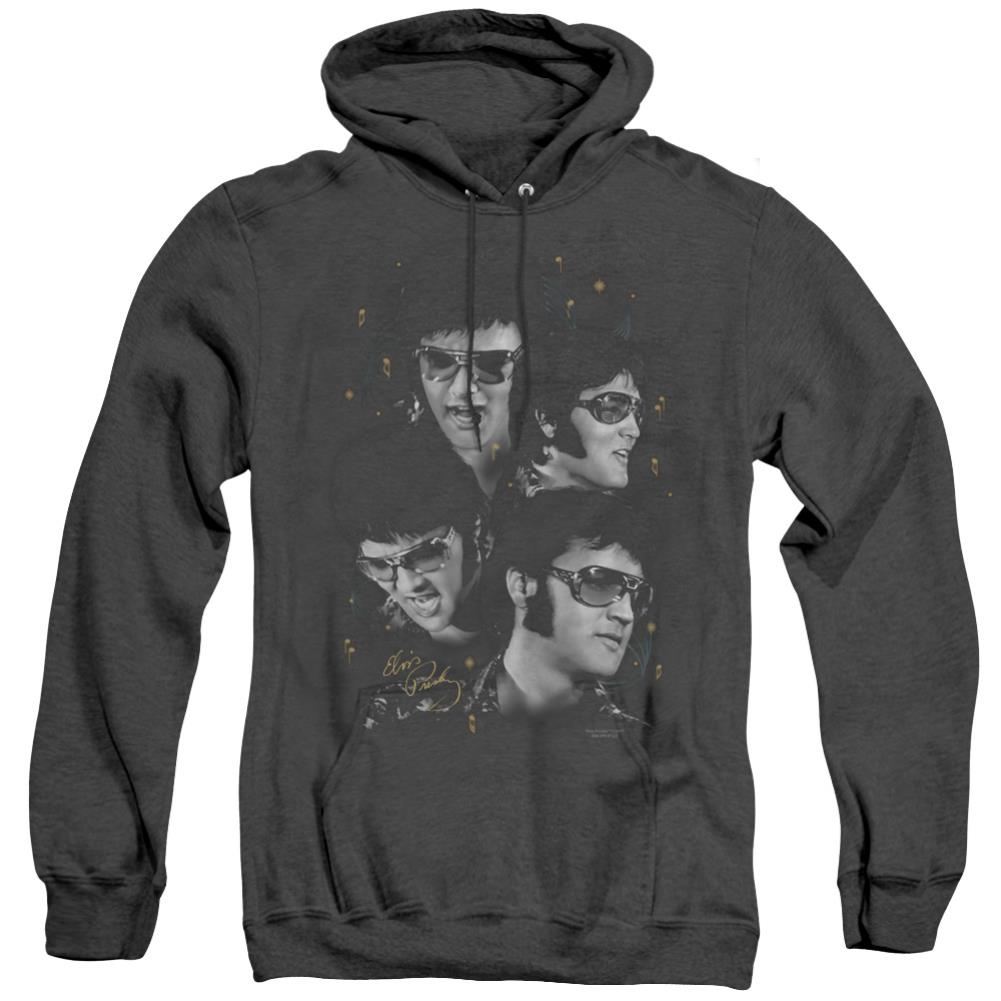 Elvis Presley Faces Men's Pull-Over Hoodie