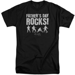 Elvis Presley Fathers Day Rocks Men's 18/1 Tall Cotton Short-Sleeve T-Shirt