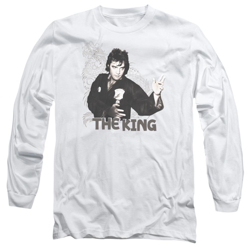 Elvis Presley Fighting King Men's 18/1 Cotton Long-Sleeve T-Shirt