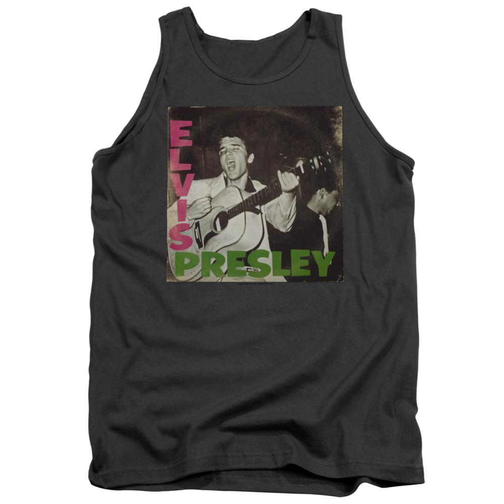 Elvis Presley First LP Men's 18/1 Cotton Tank Top
