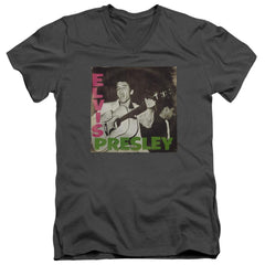 Elvis Presley First LP Men's 30/1 Cotton Slim V-Neck T-Shirt