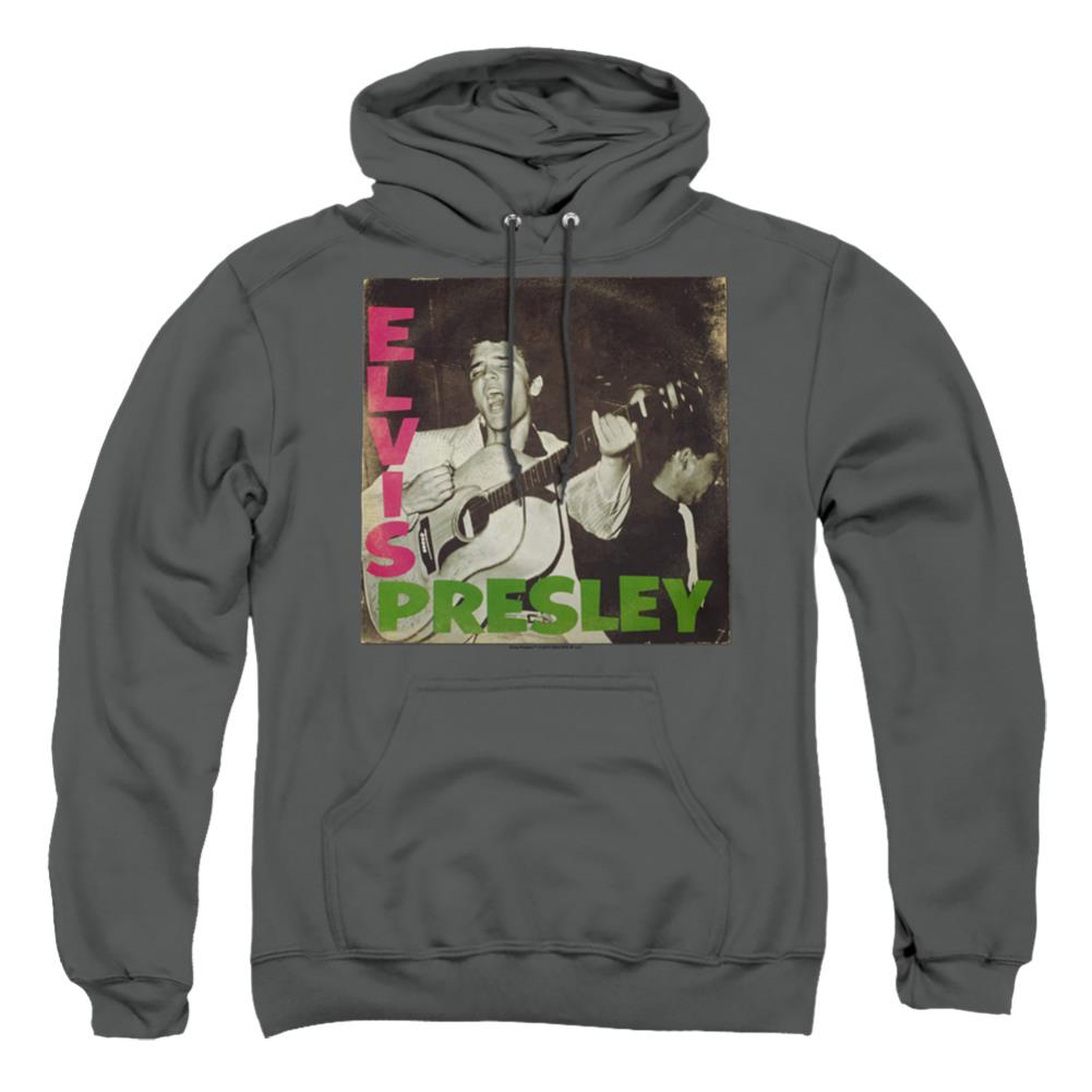 Elvis Presley First LP Men's Pull-Over 75 25 Poly Hoodie
