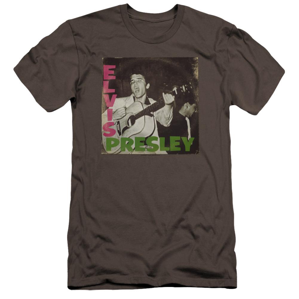 Elvis Presley First LP Men's Ultra-Soft 30/1 Cotton Slim Short-Sleeve T-Shirt