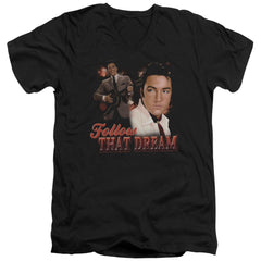Elvis Presley Follow That Dream Men's 30/1 Cotton Slim V-Neck T-Shirt
