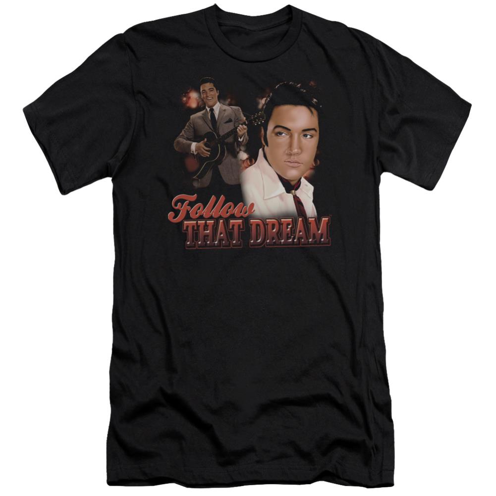 Elvis Presley Follow That Dream Men's Ultra-Soft 30/1 Cotton Slim Short-Sleeve T-Shirt