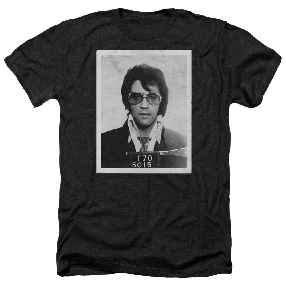 Elvis Presley Framed Men's 30/1 Heather 60 40 Poly Short-Sleeve T-Shirt
