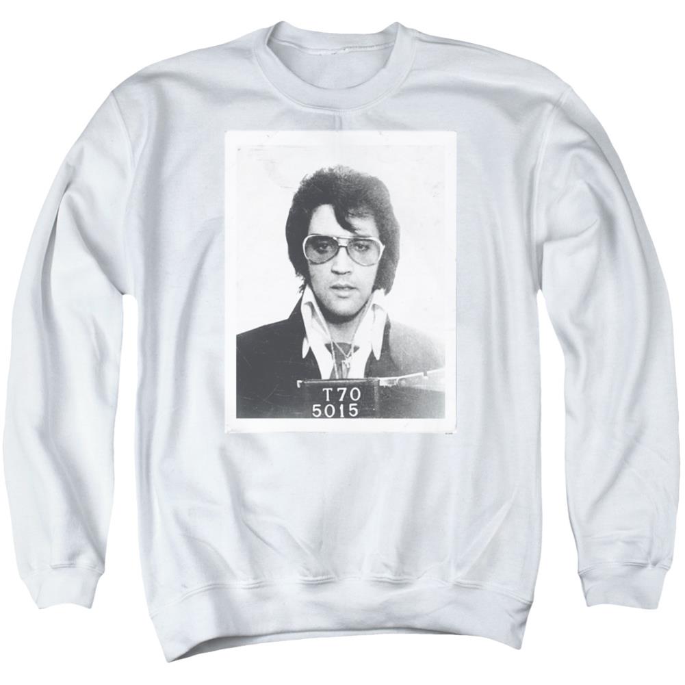 Elvis Presley Framed Men's Crewneck 50 50 Poly Long-Sleeve T-Shirt