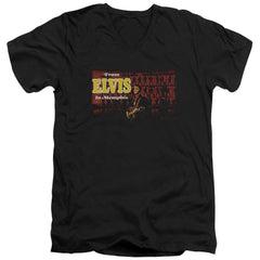 Elvis Presley From Elvis In Memphis Men's 30/1 Cotton Slim V-Neck T-Shirt