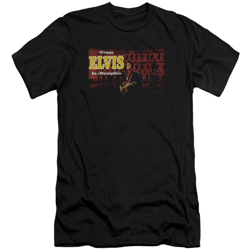 Elvis Presley From Elvis In Memphis Men's Ultra-Soft 30/1 Cotton Slim Short-Sleeve T-Shirt