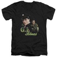 Elvis Presley G I Blues Men's 30/1 Cotton Slim V-Neck T-Shirt