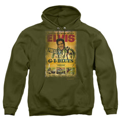 Elvis Presley Gi Blues Poster Men's Pull-Over 75 25 Poly Hoodie