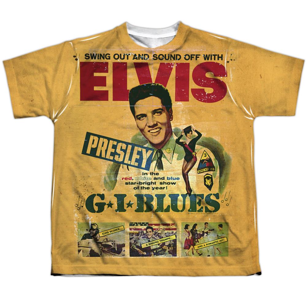 Elvis Presley Gi Blues Youth Regular Fit Poly Short-Sleeve T-Shirt