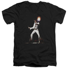 Elvis Presley Glorious Men's 30/1 Cotton Slim V-Neck T-Shirt