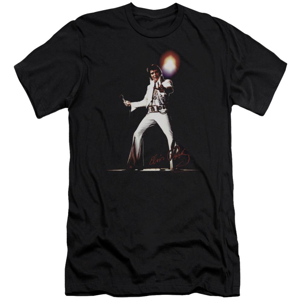 Elvis Presley Glorious Men's Ultra-Soft 30/1 Cotton Slim Short-Sleeve T-Shirt