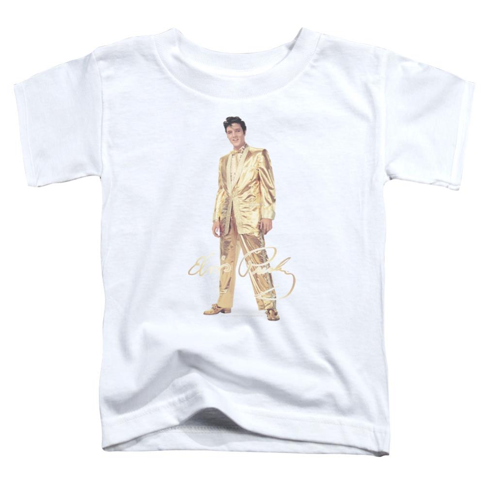Elvis Presley Gold Lame Suit Toddler 18/1 Cotton Short-Sleeve T-Shirt