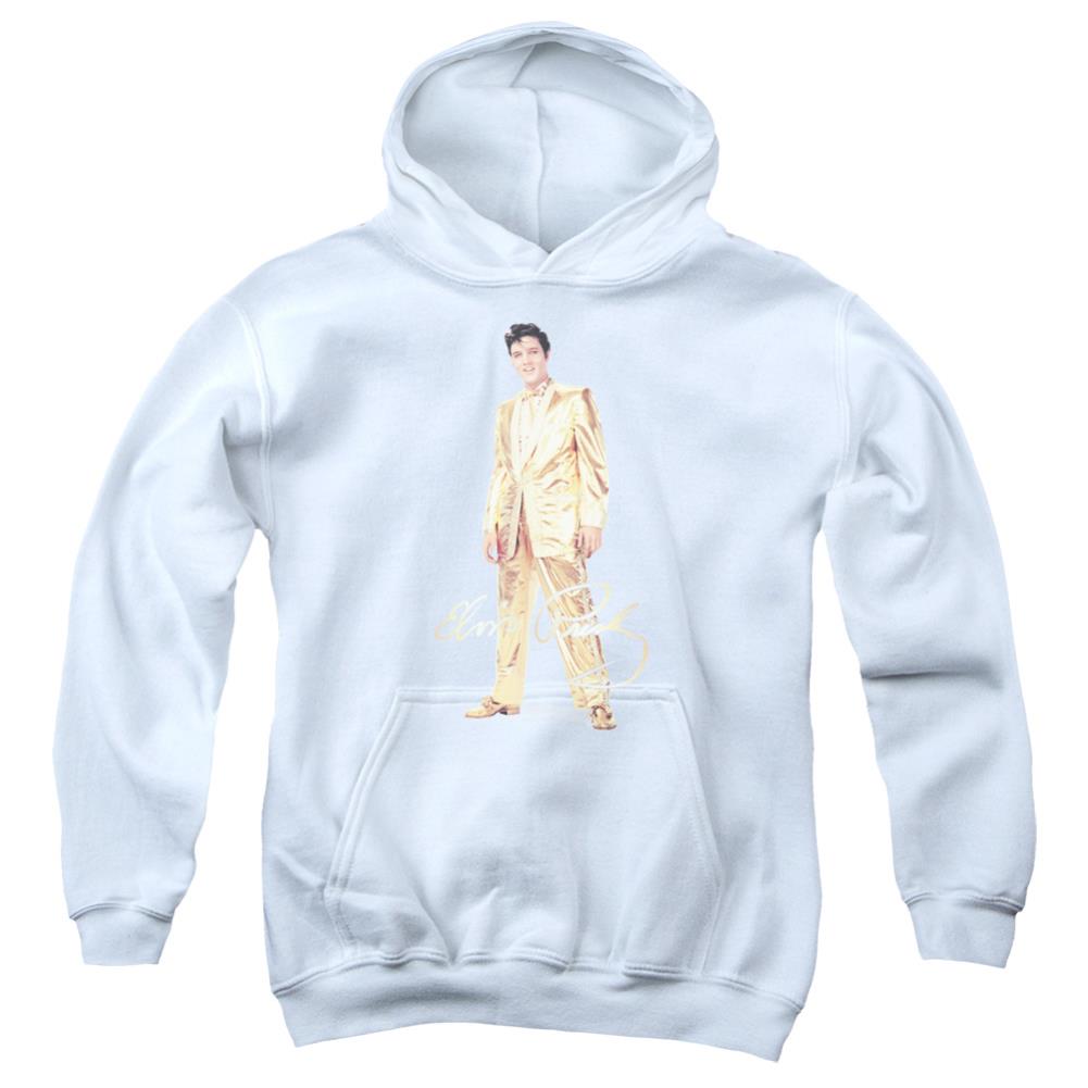 Elvis Presley Gold Lame Suit Youth Cotton Poly Pull-Over Hoodie