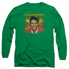 Elvis Presley Gold Records Men's 18/1 Cotton Long-Sleeve T-Shirt