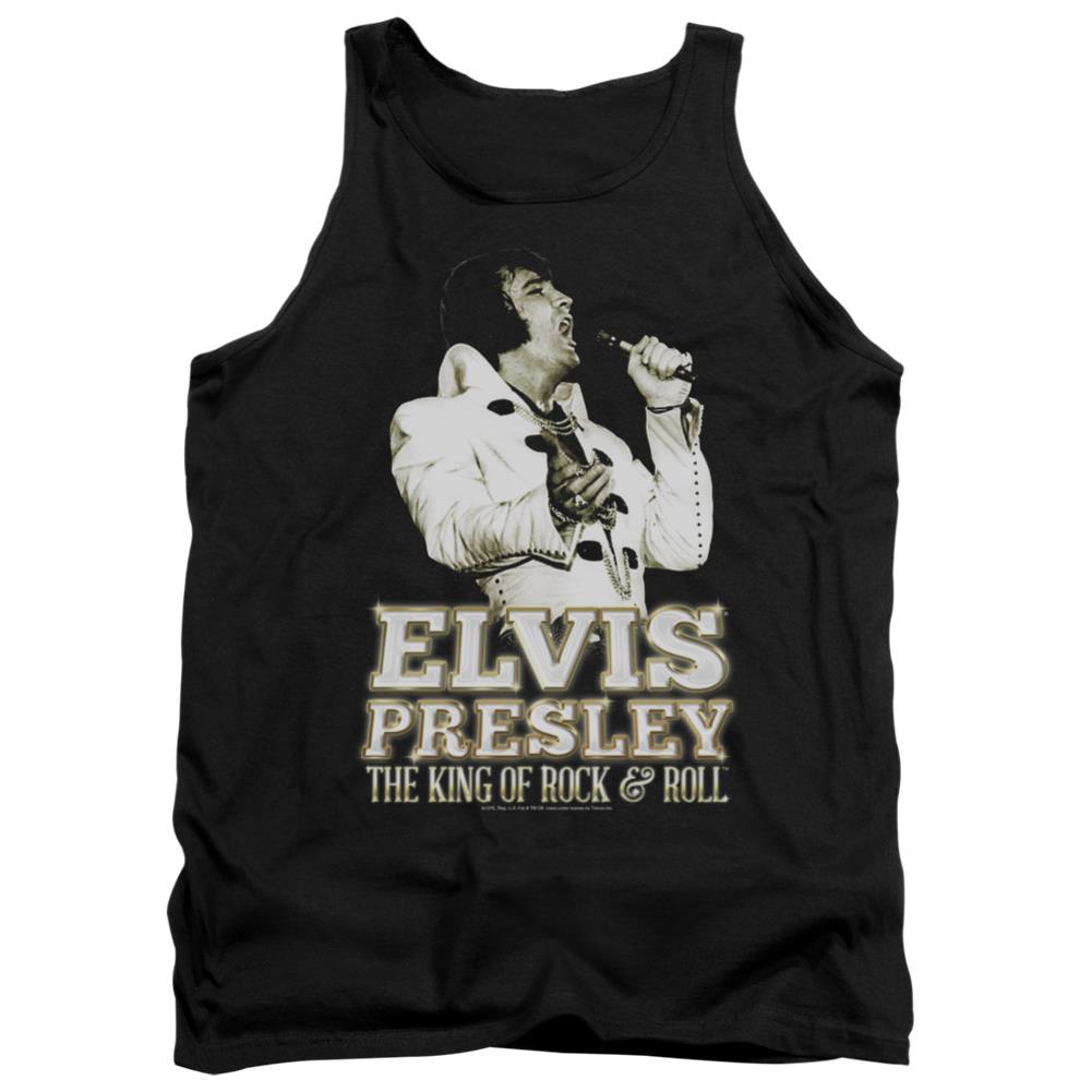 Elvis Presley Golden Men's 18/1 Cotton Tank Top