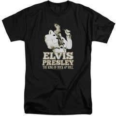 Elvis Presley Golden Men's 18/1 Tall Cotton Short-Sleeve T-Shirt