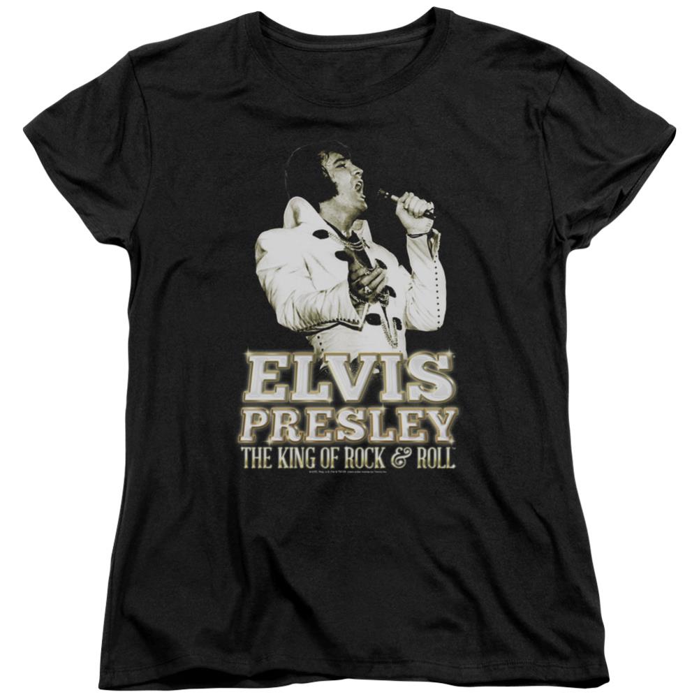 Elvis Presley Golden Women's 18/1 Cotton Short-Sleeve T-Shirt