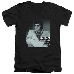 Elvis Presley Good To Be Men's 30/1 Cotton Slim V-Neck T-Shirt