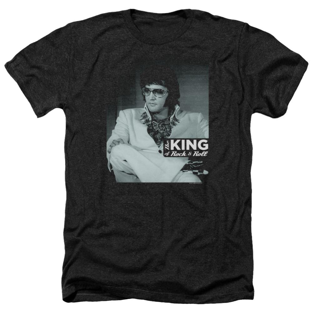 Elvis Presley Good To Be Men's 30/1 Heather 60 40 Poly Short-Sleeve T-Shirt