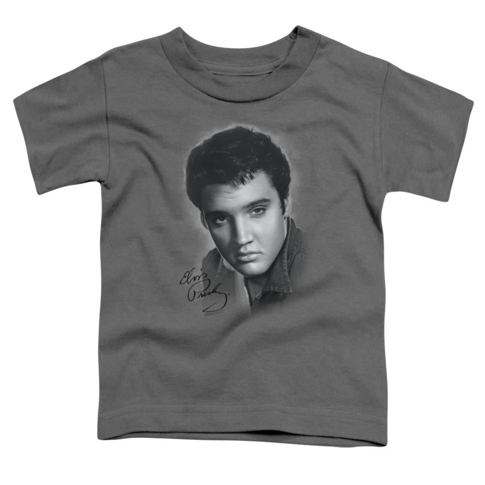Elvis Presley Grey Portrait Toddler 18/1 Cotton Short-Sleeve T-Shirt