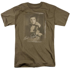 Elvis Presley Guitar Man Men's 18/1 Cotton Short-Sleeve T-Shirt