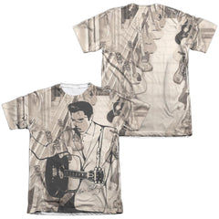 Elvis Presley Guitarman Men's Regular Fit Poly Cotton Short-Sleeve T-Shirt