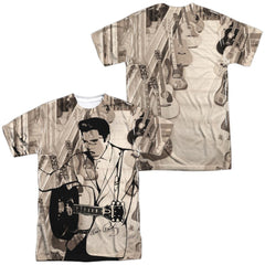 Elvis Presley Guitarman Men's Regular Fit Polyester Short-Sleeve T-Shirt