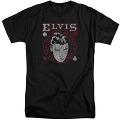 Elvis Presley Hail The King Men's 18/1 Tall Cotton Short-Sleeve T-Shirt
